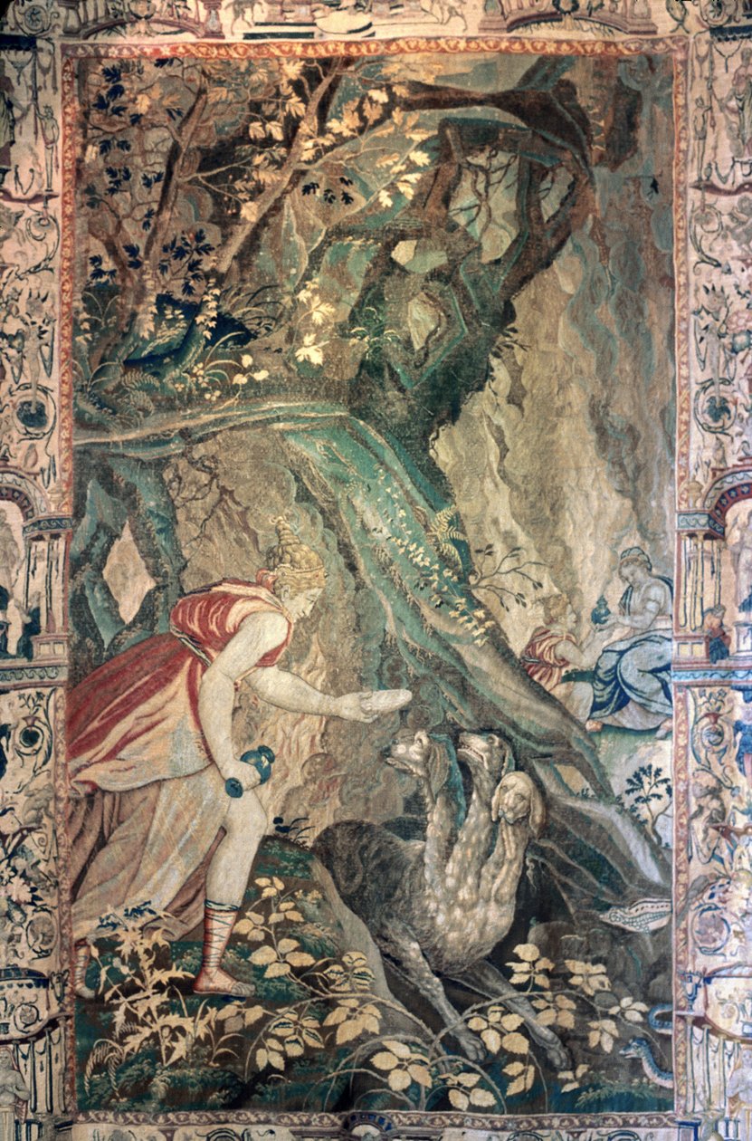 Indre & Loire N * 030 - Chateau dAzay-le-Rideau - Værelse N * 9 - Tapestry: History of Psyche af Unknown