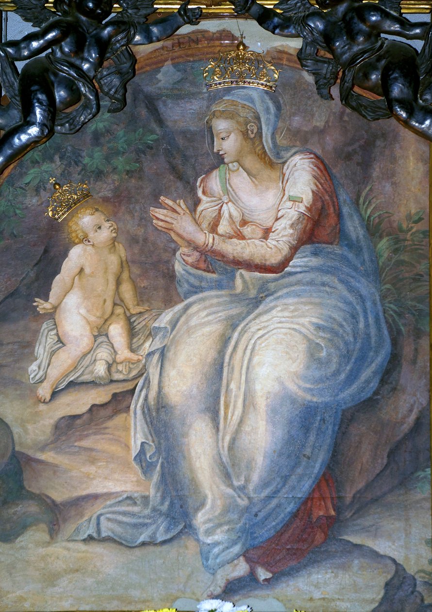 Interiør af Madonna della Ghiara, Reggio Emilia, Emilia-Romagna, Italien af Unknown