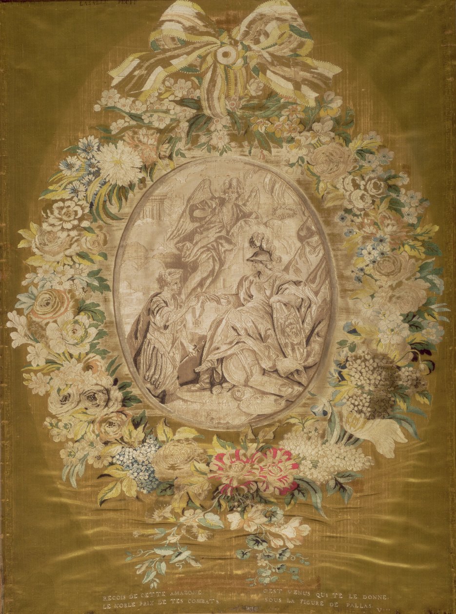 Længde af stof til en skærm, af Philippe de Lasalle (1723-1804), for Pernon Factory, Lyon, 1770-1 (silke, satinvævning) af Unknown