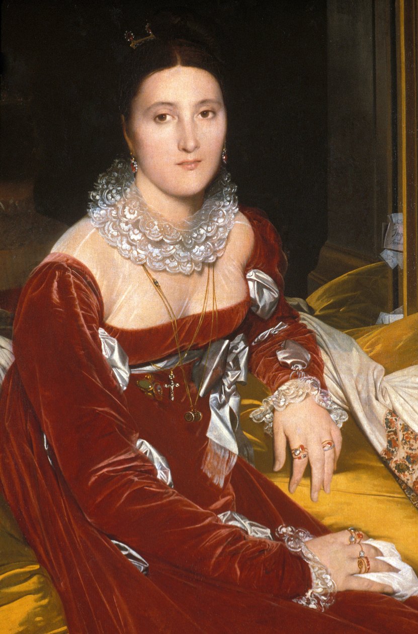 Loire Atlantique N* 096 - reference Daf N* 900820368 - NantesMusee des Beaux Arts - ""Madame de Senonnes"" (Marie Genevieve Marguerite Marcoz, Viscount of Senonnes, 1783-1828) - af Jean Auguste Domin af Unknown