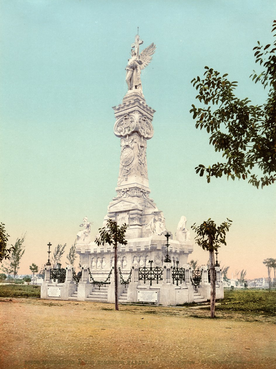 Monument til brandmændene, Colon Cemetery, Havana, 1900 af Unknown