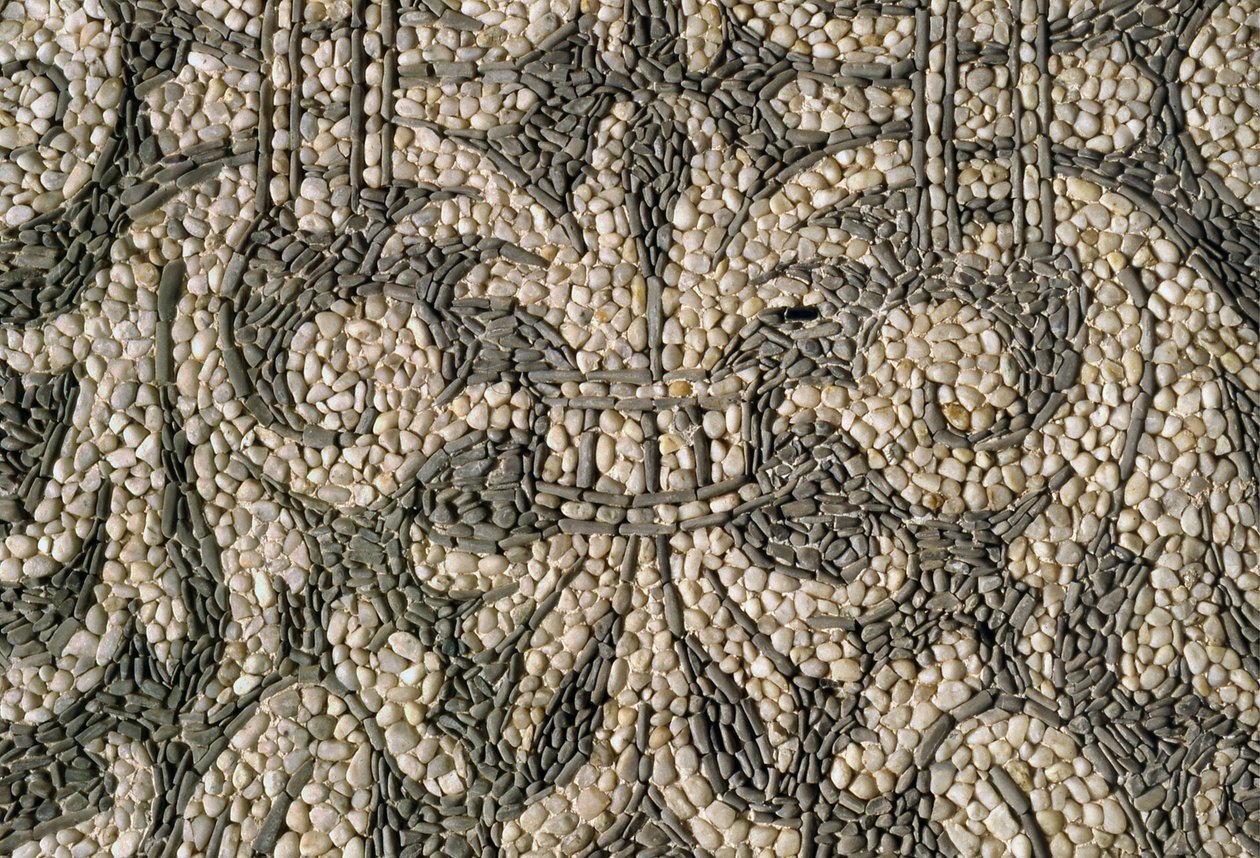 Mosaik og vægdekorationer, Nymphaeum, Villa Litta Visconti Borromeo Arese, Lainate, Lombardiet, Italien af Unknown