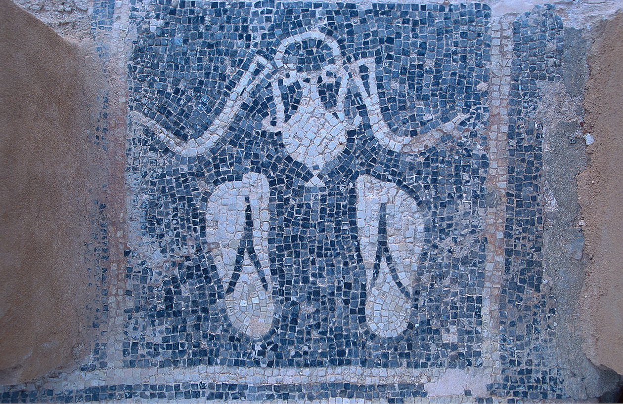Mosaik fra de termiske bade (mosaik) af Unknown