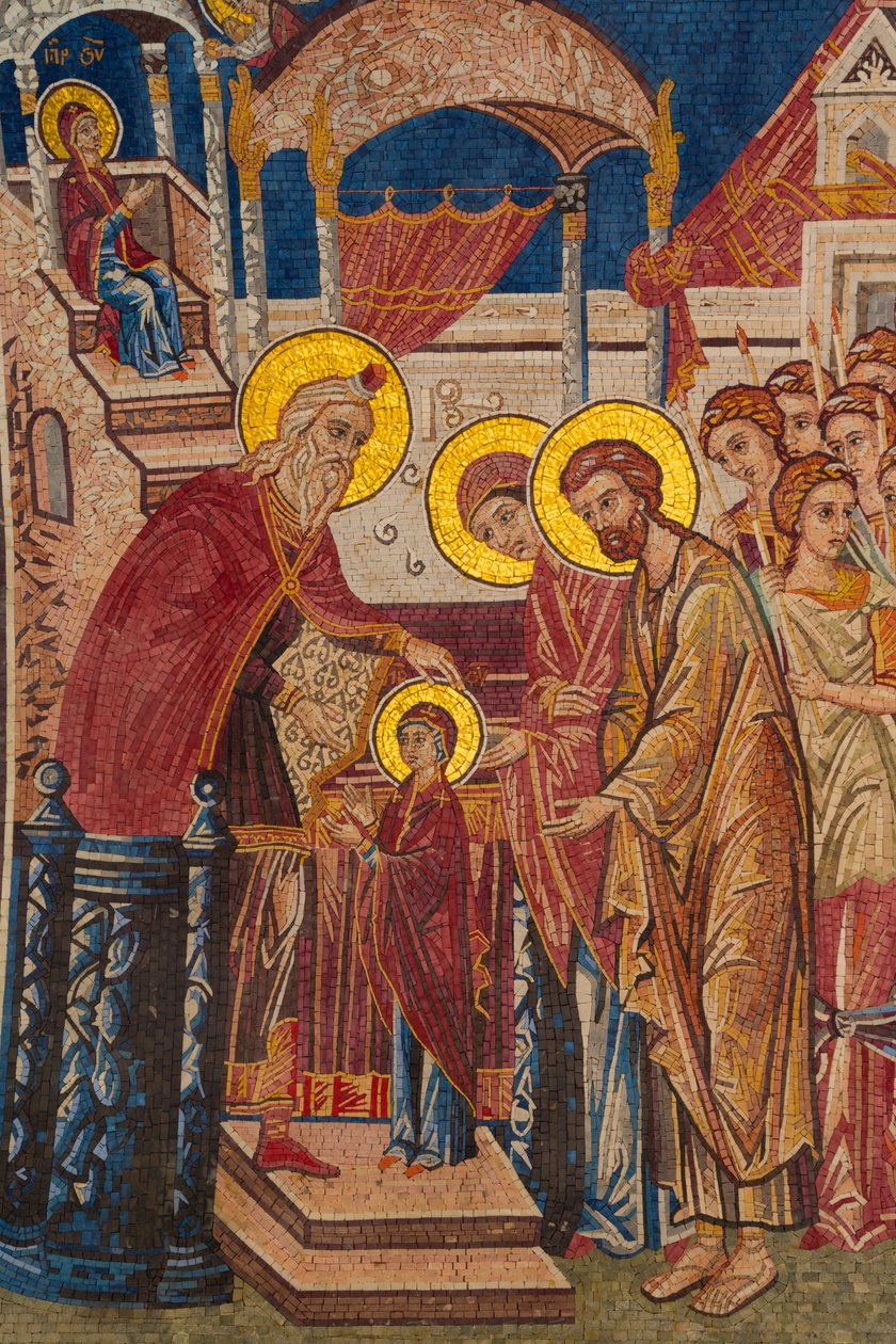 Mosaik i Manastir Ostrog, Montenegro af Unknown