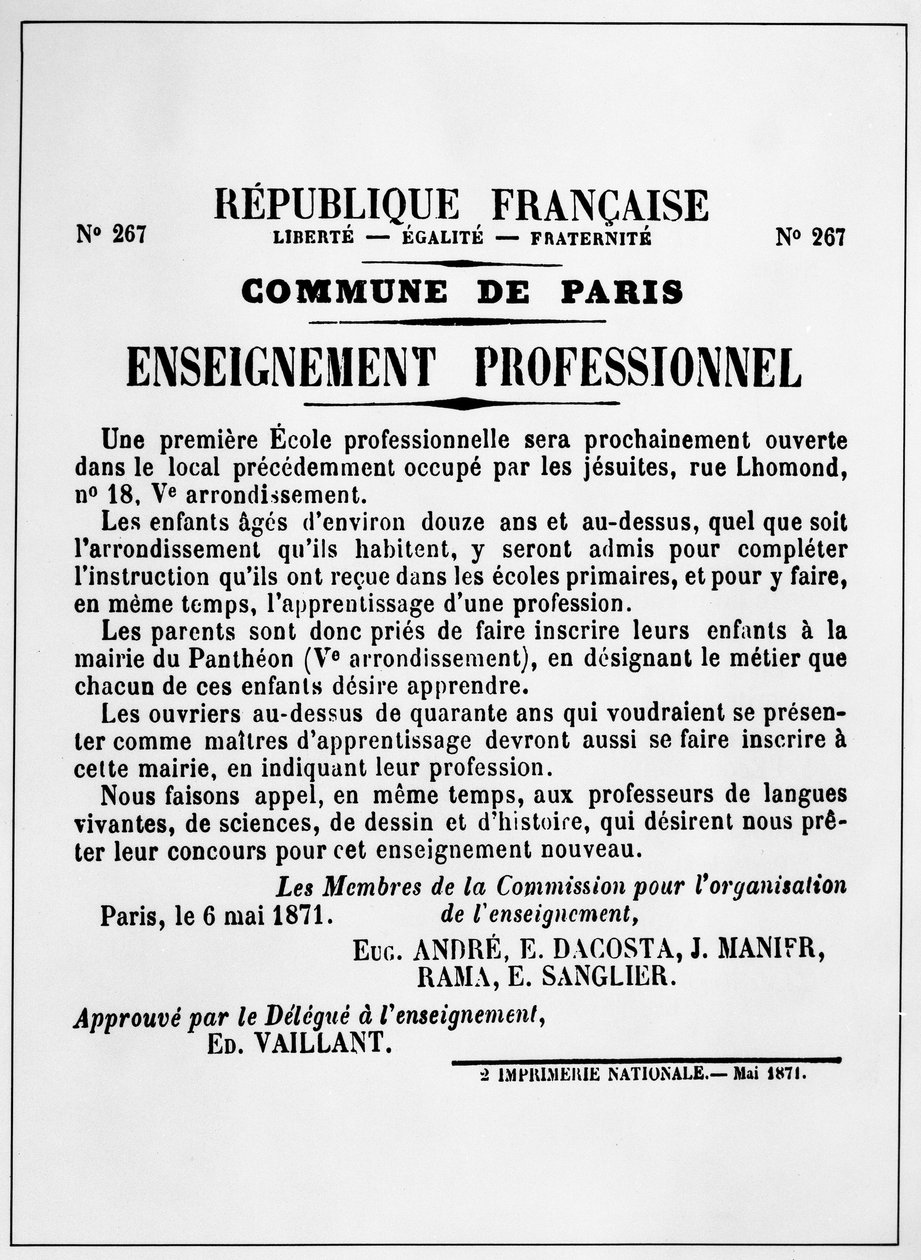 Paris kommune af Unknown