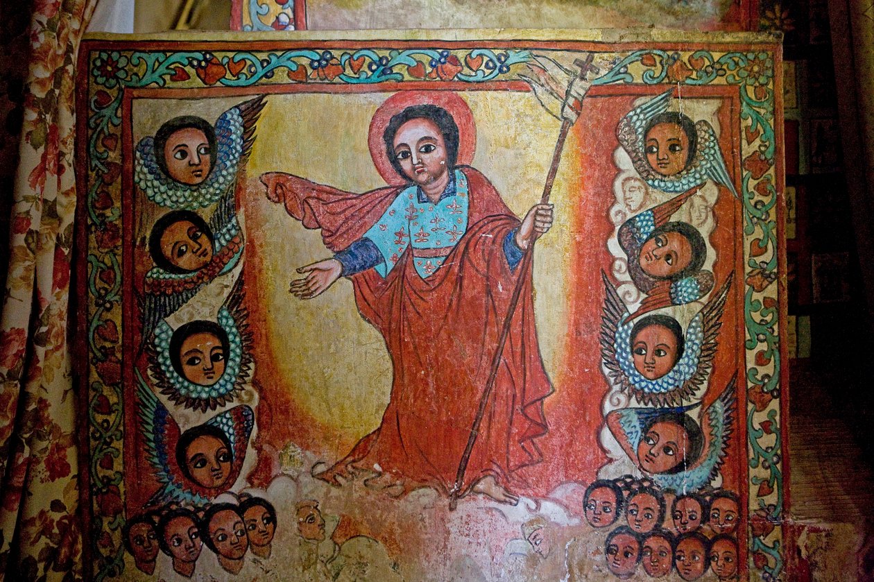 Narga Selassie Christian Church, Island of Dek, Tanasøen, Gondar-regionen, Etiopien, Afrika af Unknown
