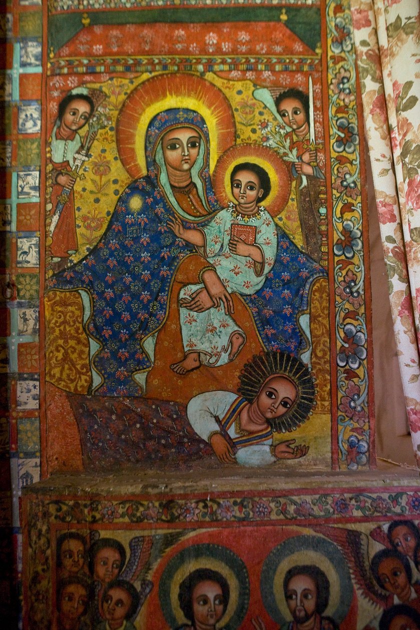 Narga Selassie Christian Church, Island of Dek, Tanasøen, Gondar-regionen, Etiopien, Afrika af Unknown