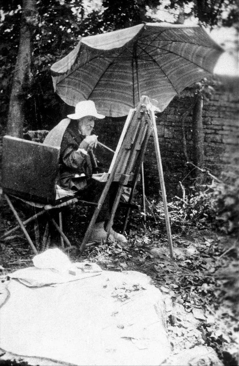 Pierre Auguste Renoir (1841-1919) maleri med to hænder, ca. 1916-17 af Unknown