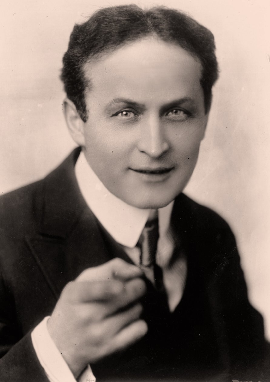 Portræt af Harry Houdini (sepia foto) af Unknown
