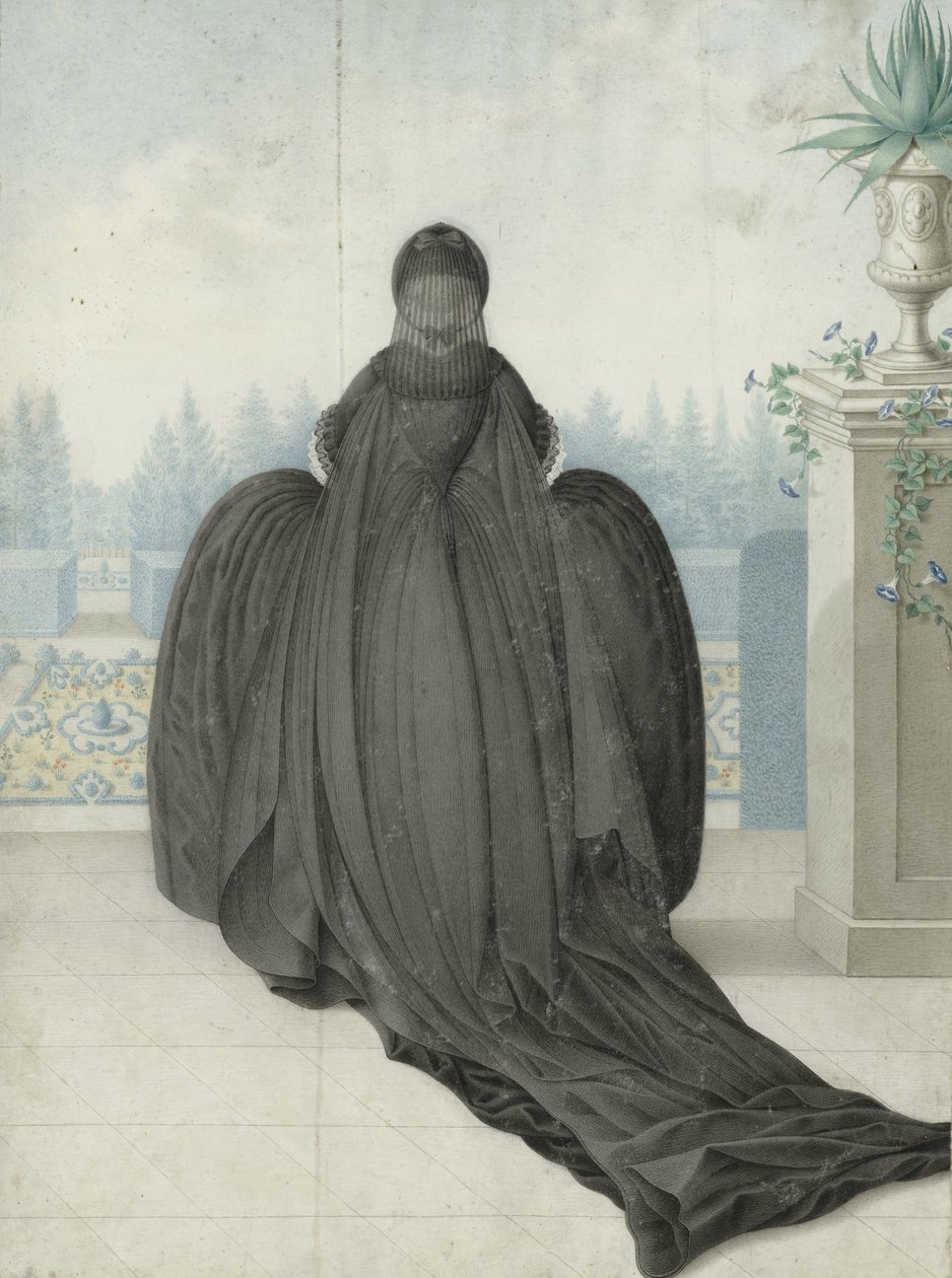 Portræt af Maria Theresia af Østrig, ca.1765-80 (akvarel på papir) af Unknown