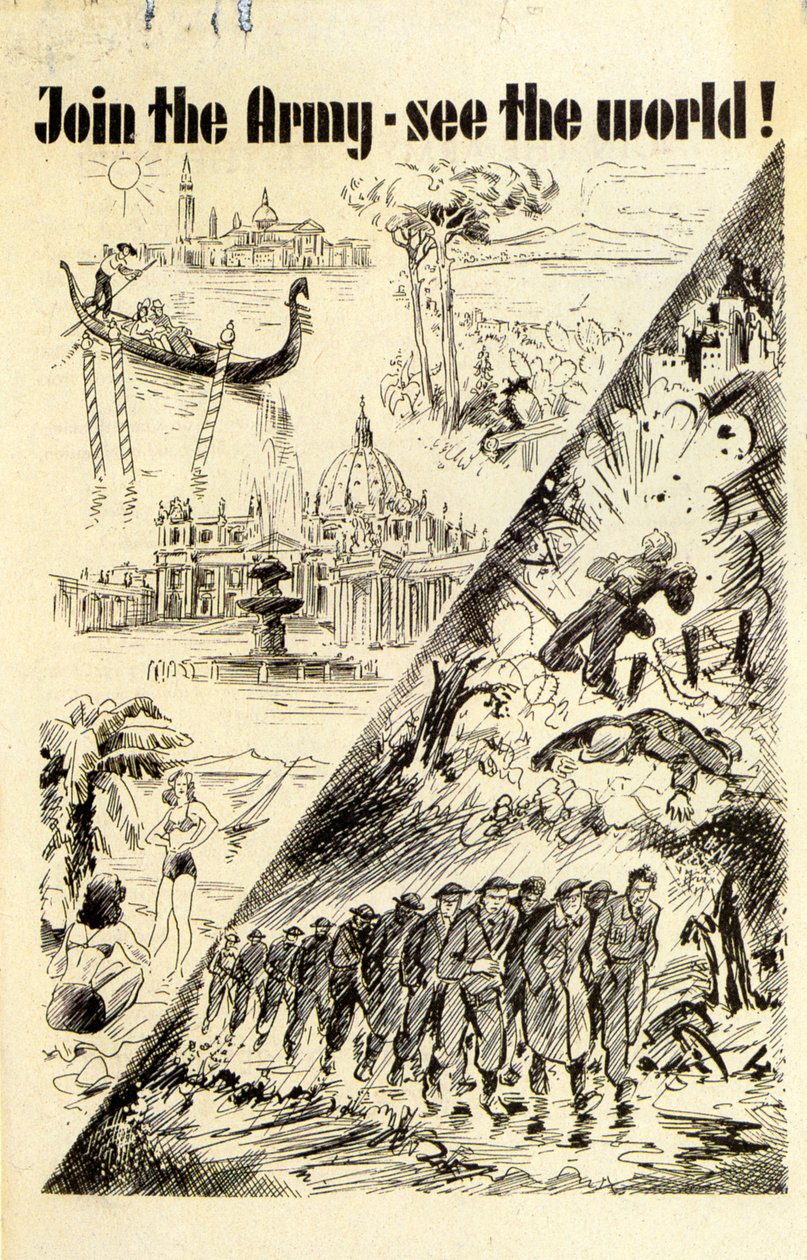 Propaganda. Meld dig ind i hæren - se verden! 1940 af Unknown