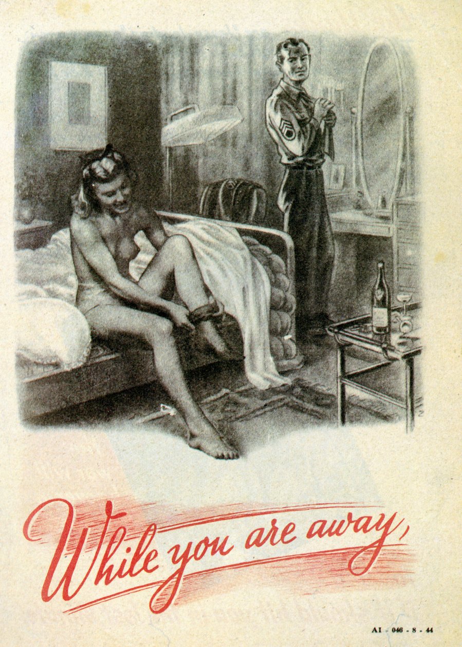 Ironisk propaganda mod briterne. Mens du er væk. 1940 af Unknown