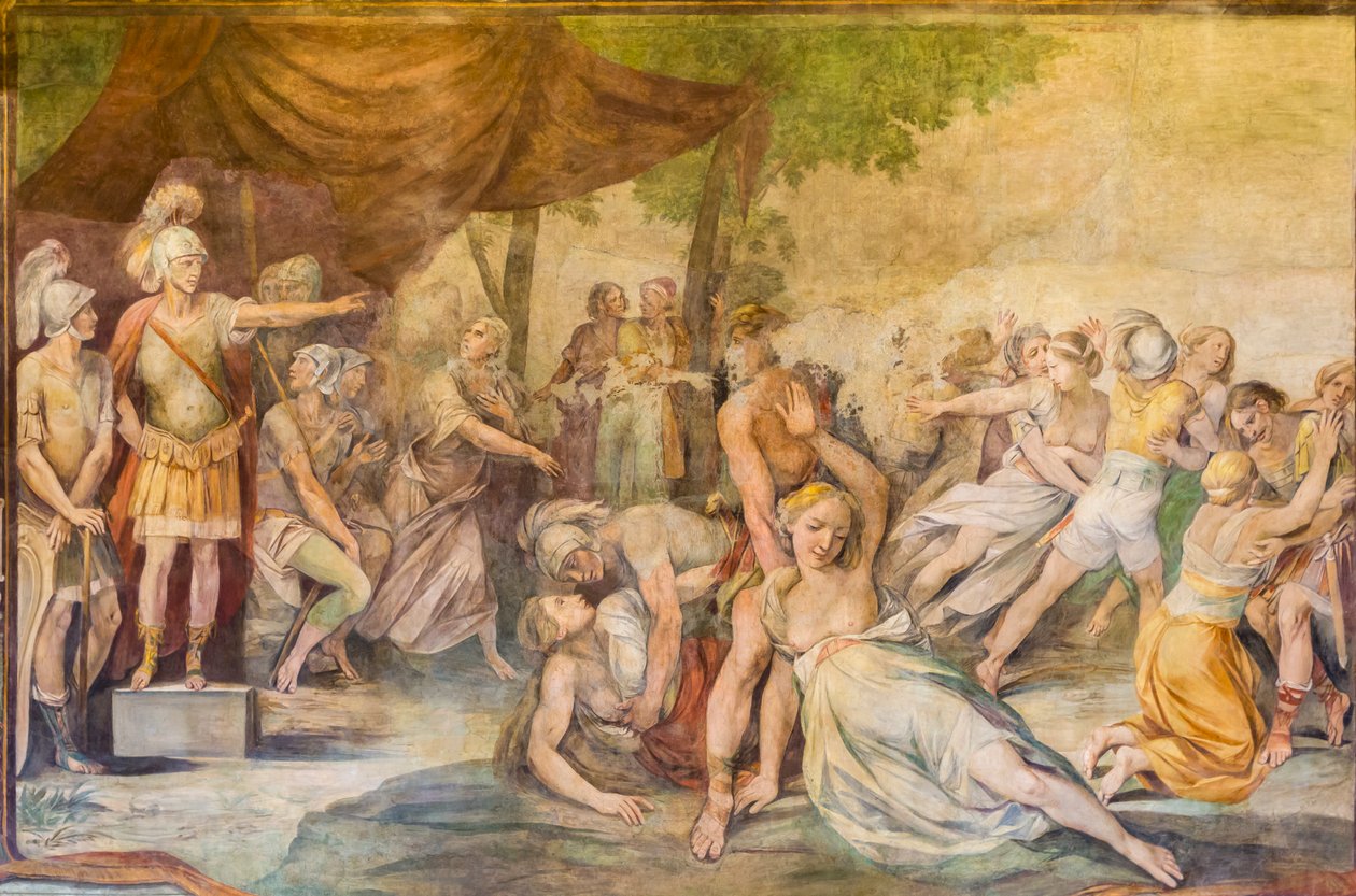 Voldtægt af de sabinske kvinder, Rom, Italien af Unknown