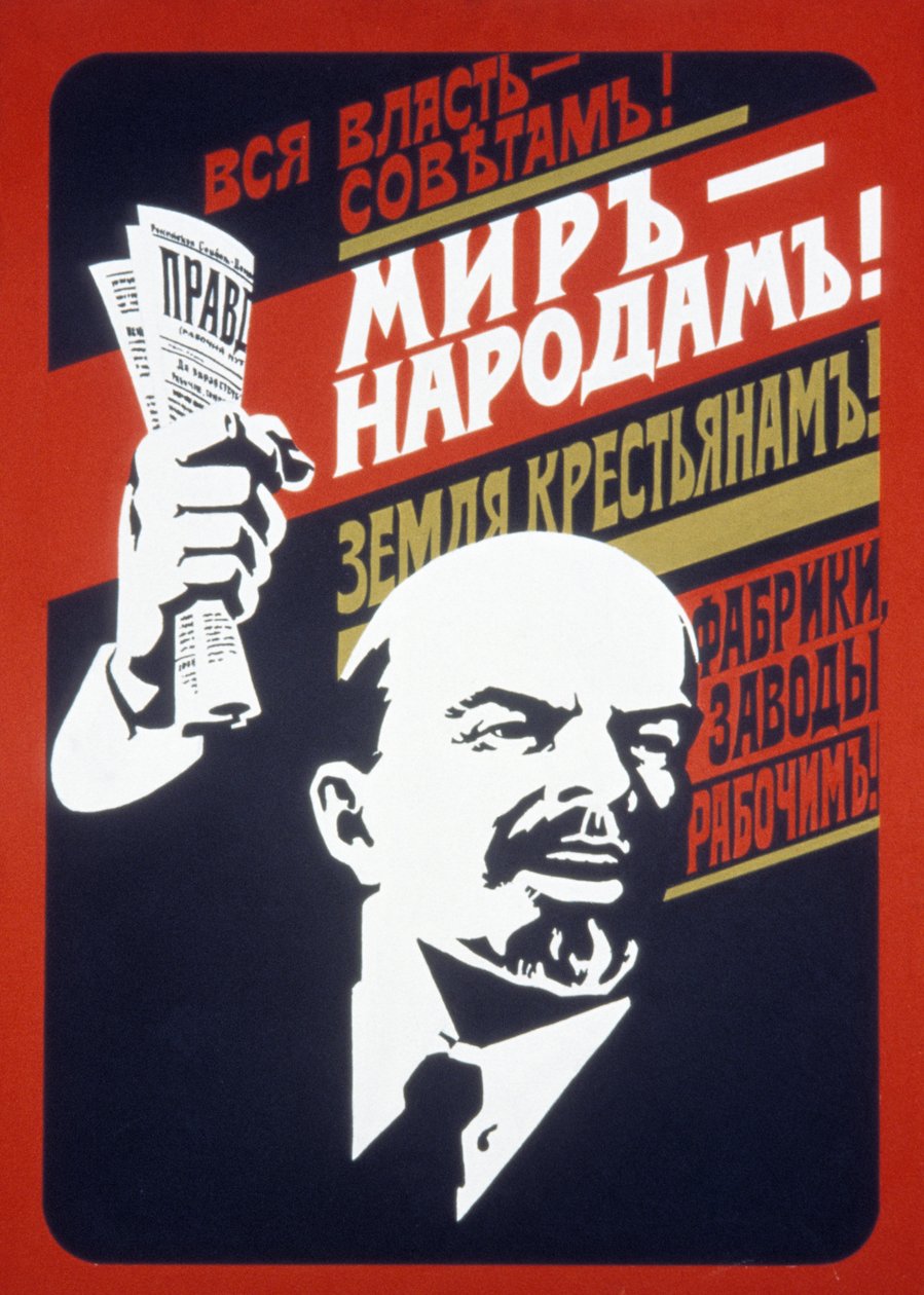 Sovjetisk propagandaplakat fra 1920