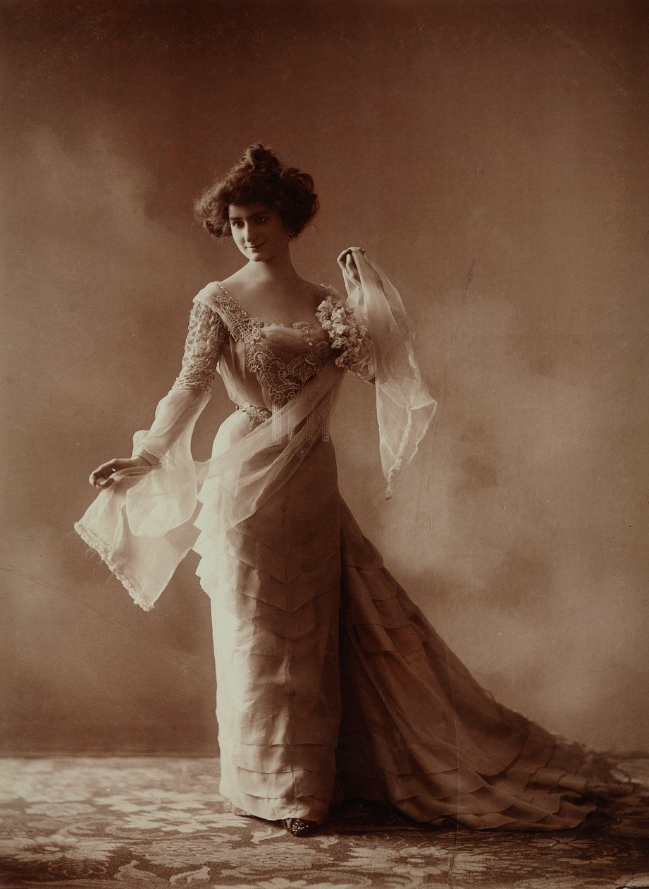 Teaterskuespillerinde - Lady of Via Serragli (sikke et smukt væsen!) af Unknown