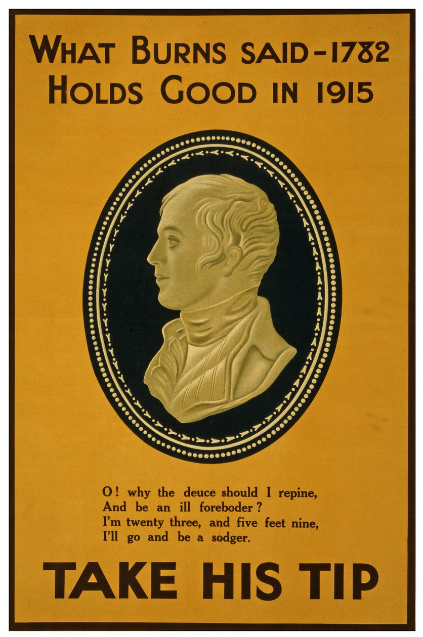 Det, som Burns sagde i 1782, gælder også i 1915. Tag hans tip, ca. 1915 af Unknown