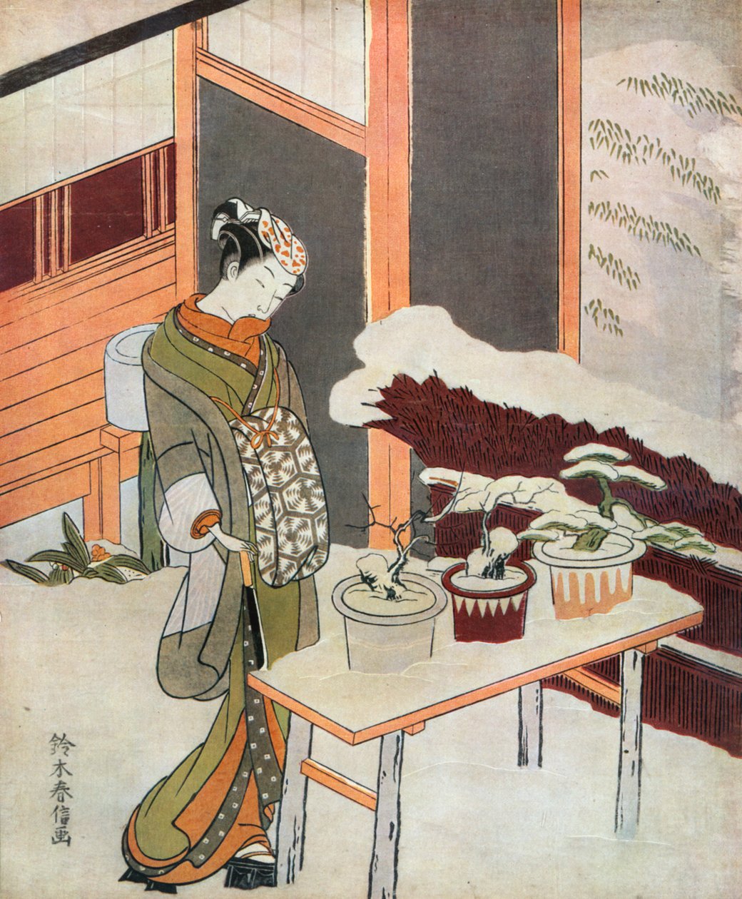 Ung japansk kvinde i af Unknown