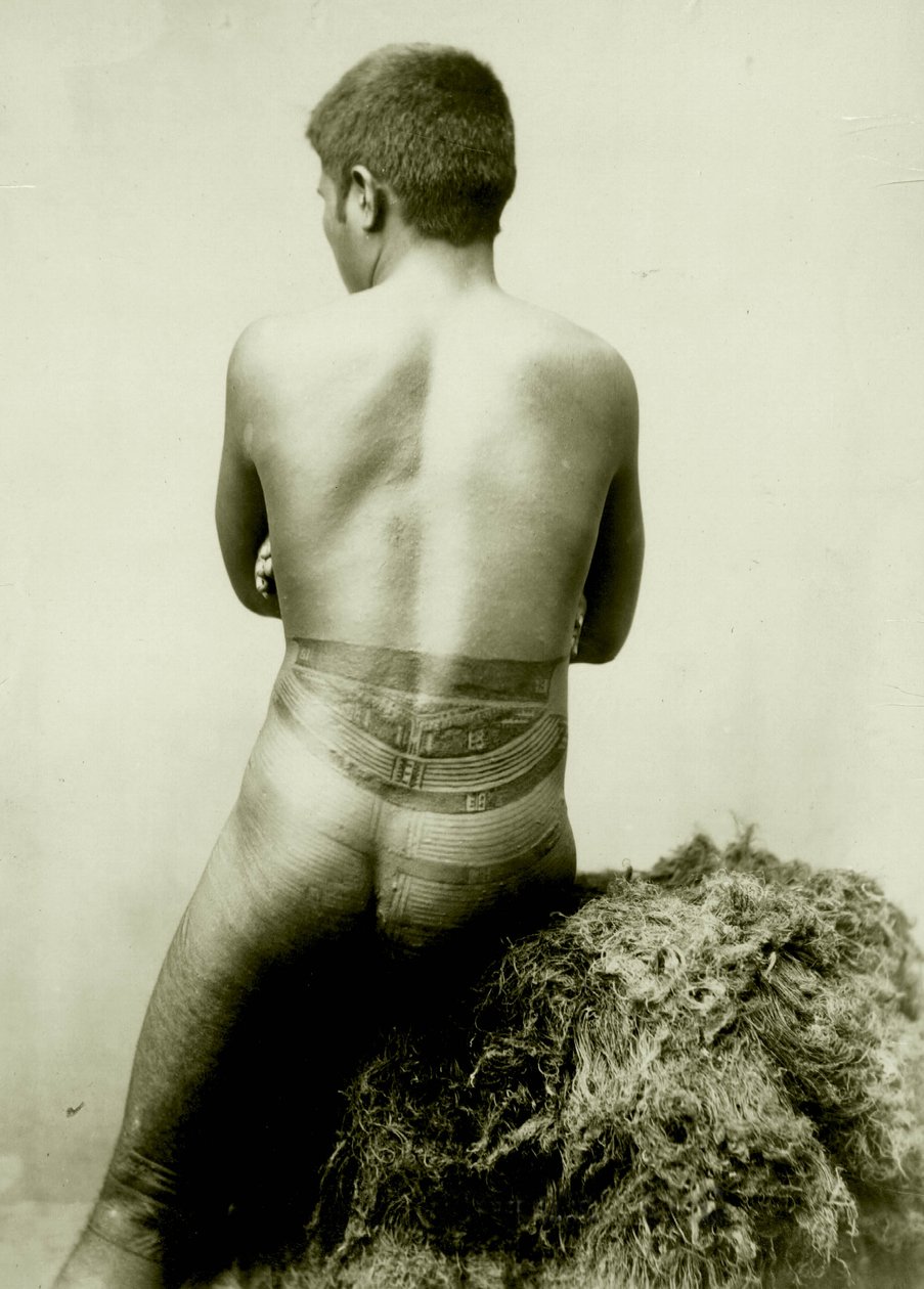 billede af en samoansk ært-tatovering, 1800-tallet af Unknown