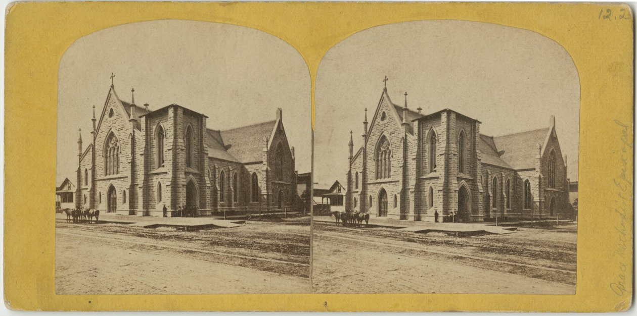 Grace Methodist Episcopal Church, Chicago, ca. 1870 af American Photographer