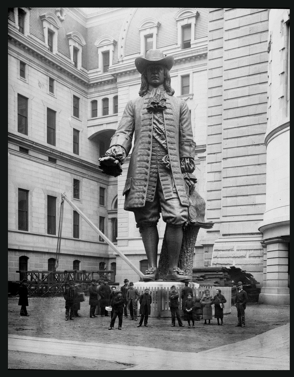 Statue af William Penn i gården til rådhuset, Philadelphia af American Photographer