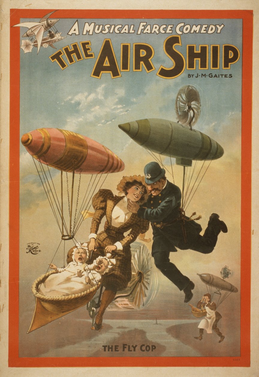 En musikalsk farcekomedie, The air ship af J.M. Gaites, 1899 af American School