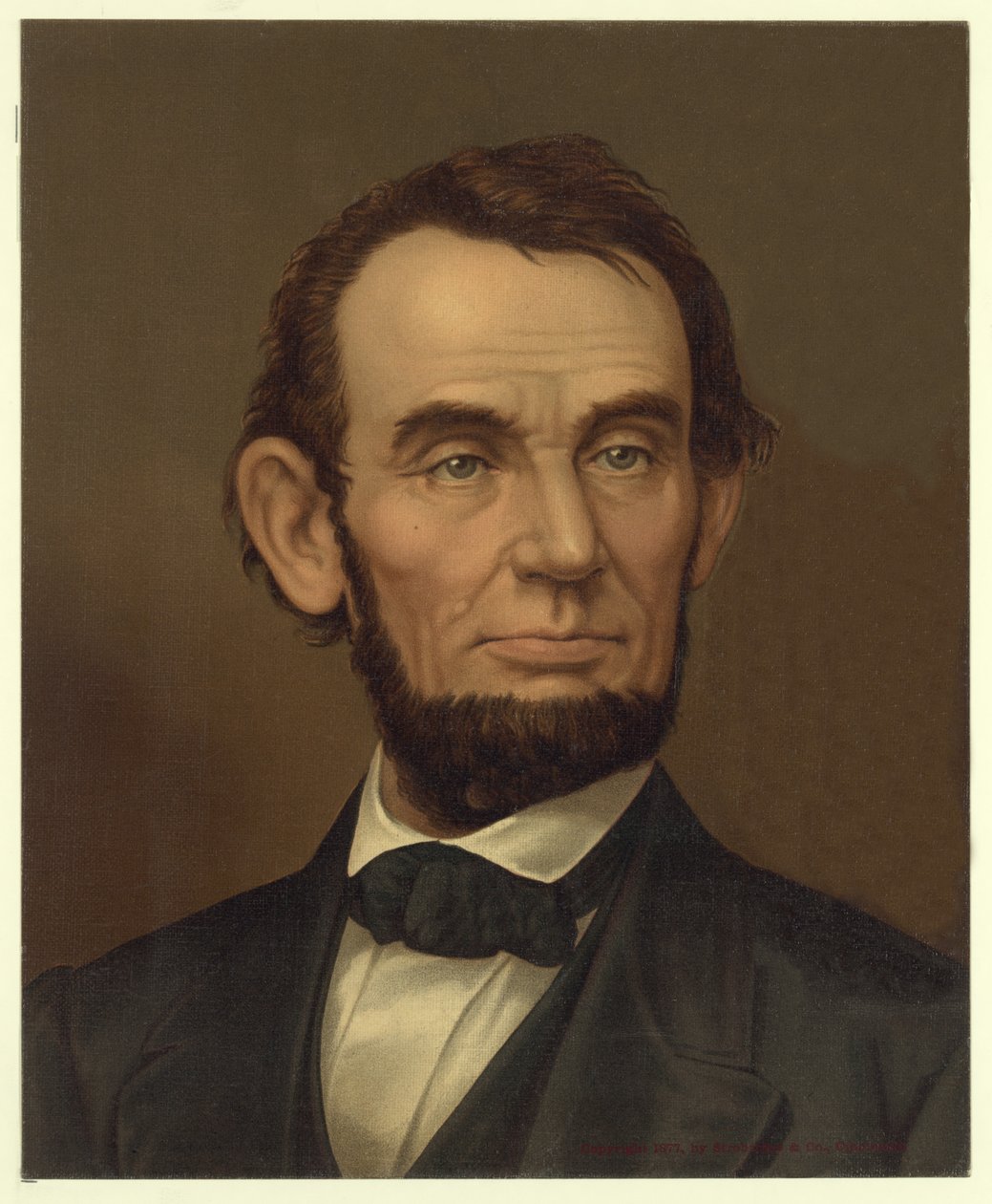 Abraham Lincoln, udgivet. 1877 af American School