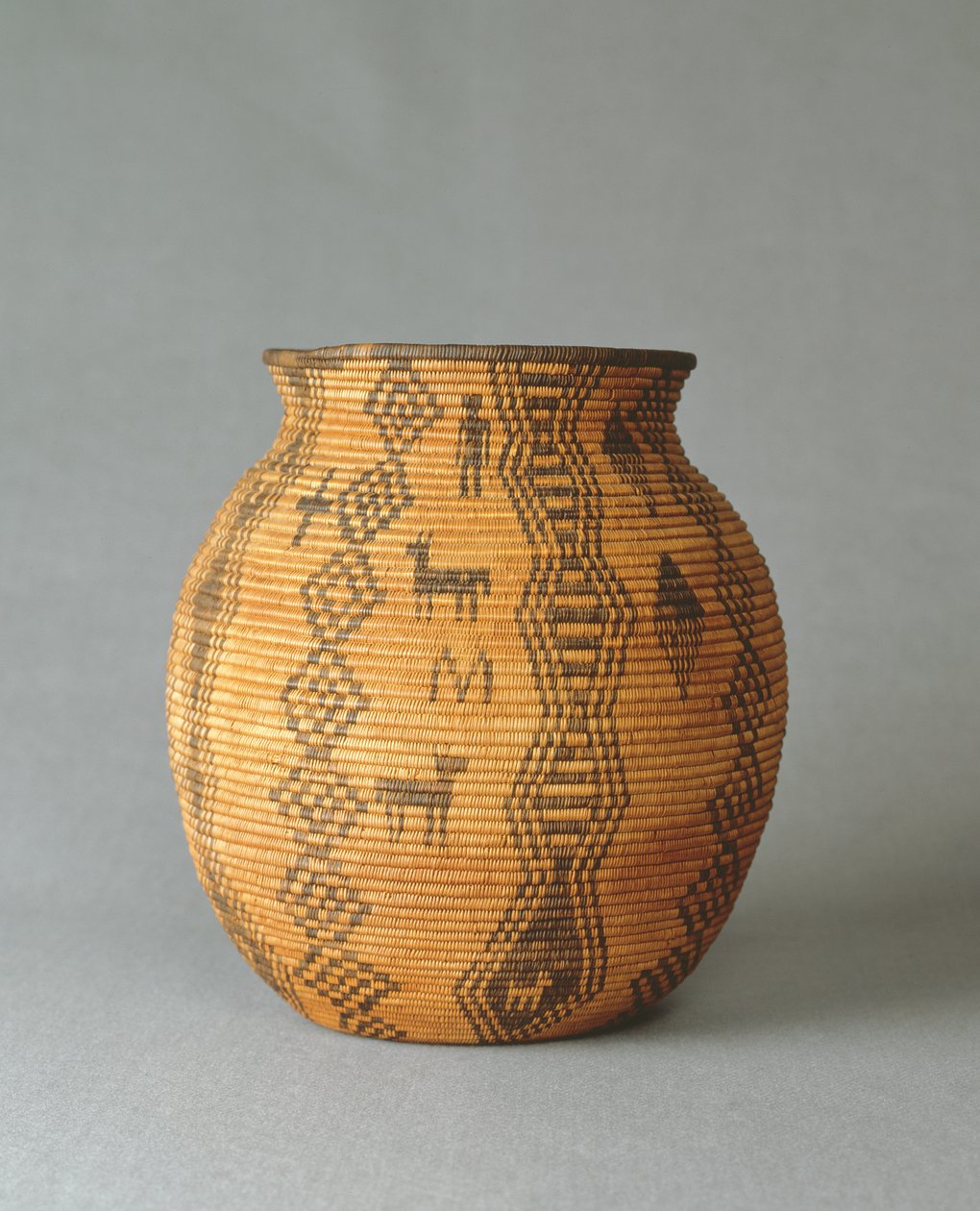 Kurv (Olla), ca. 1890 (vævede fibre) af American School