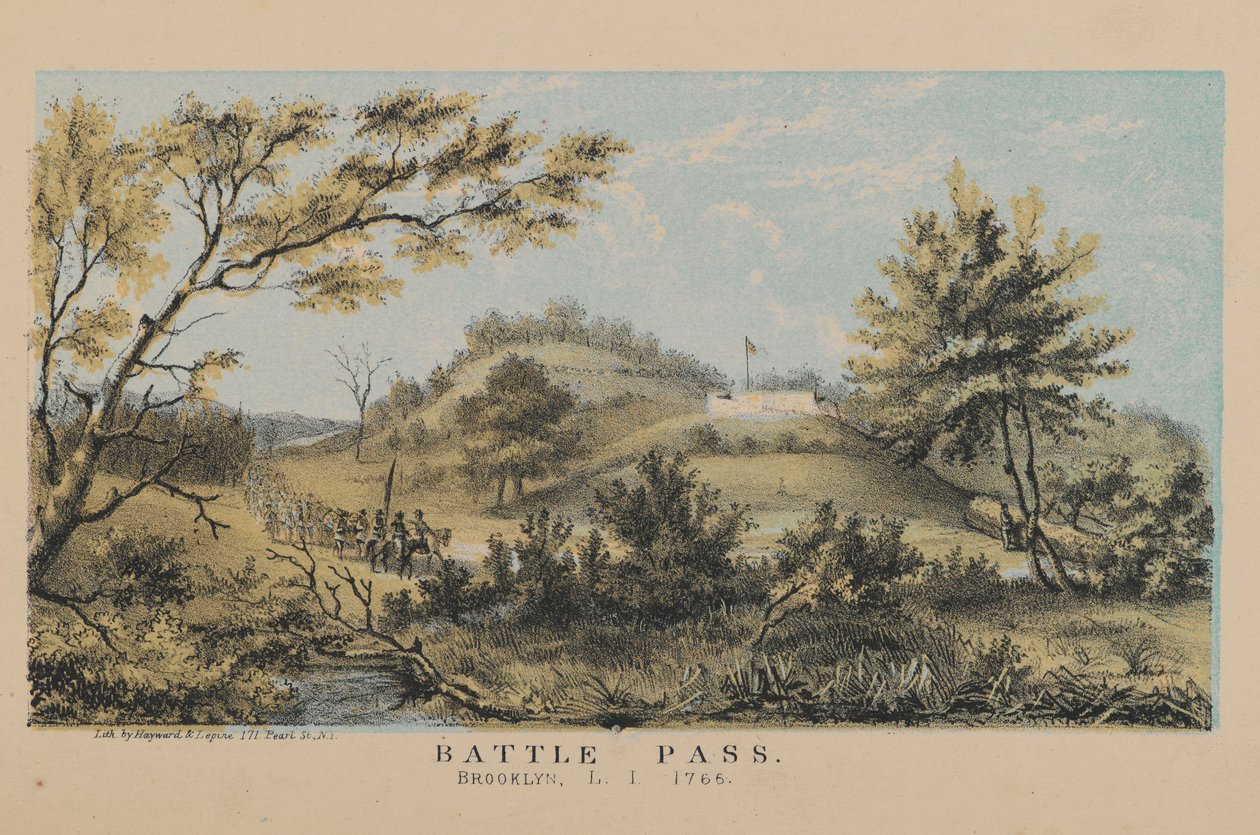 Battle Pass, Brooklyn, 1765 af American School