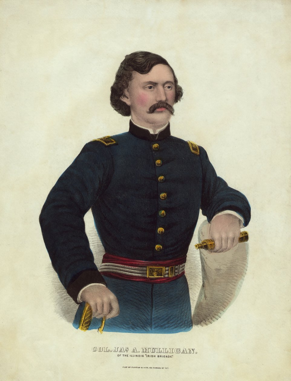 oberst Jas. A Mulligan, fra Illinois Irish Brigade, udgivet af American School