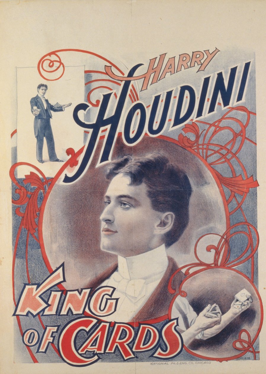 Harry Houdini, korternes konge, 1895 af American School
