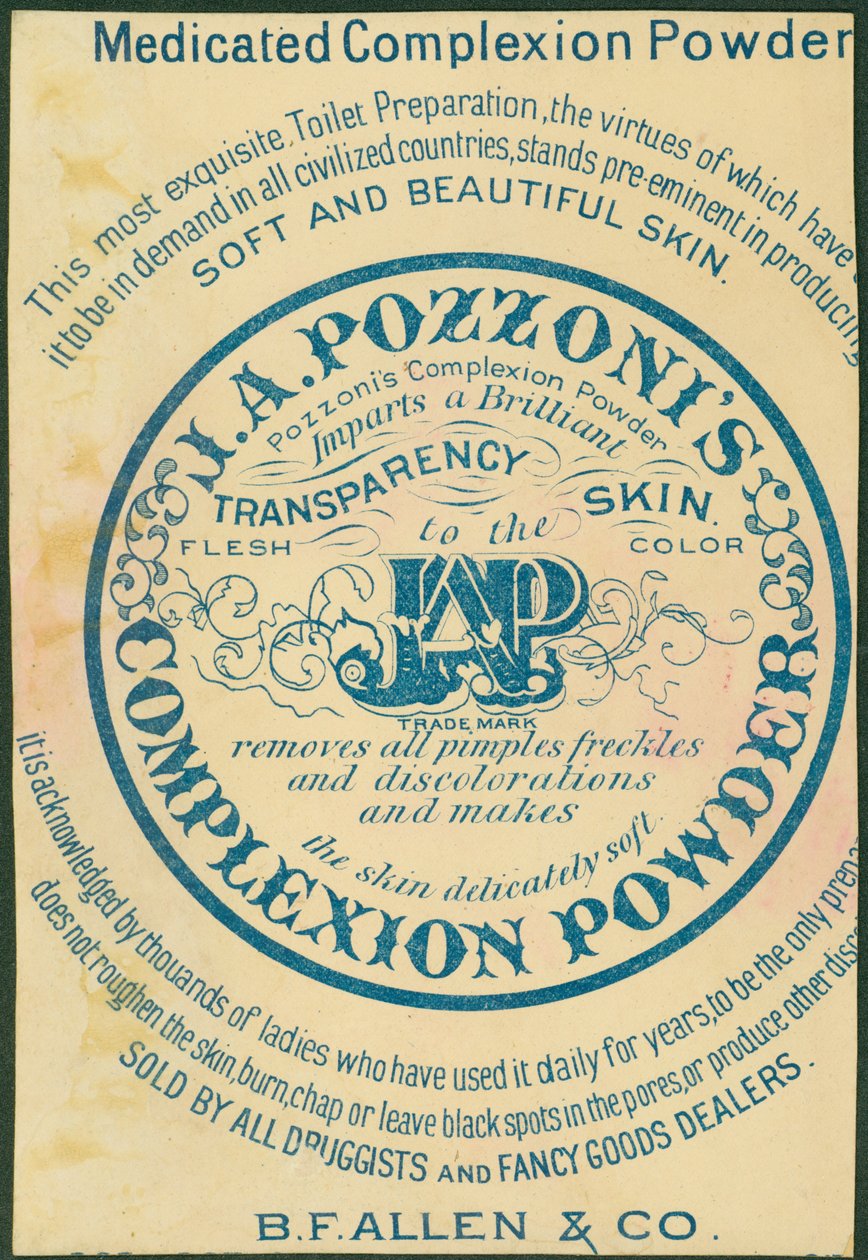 J.A. Pozzonis Complexion Powder [trade card verso] af American School