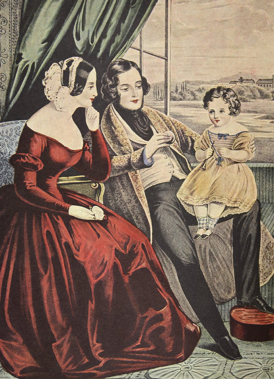 Gift, Currier & Ives, pub. 1845, af American School
