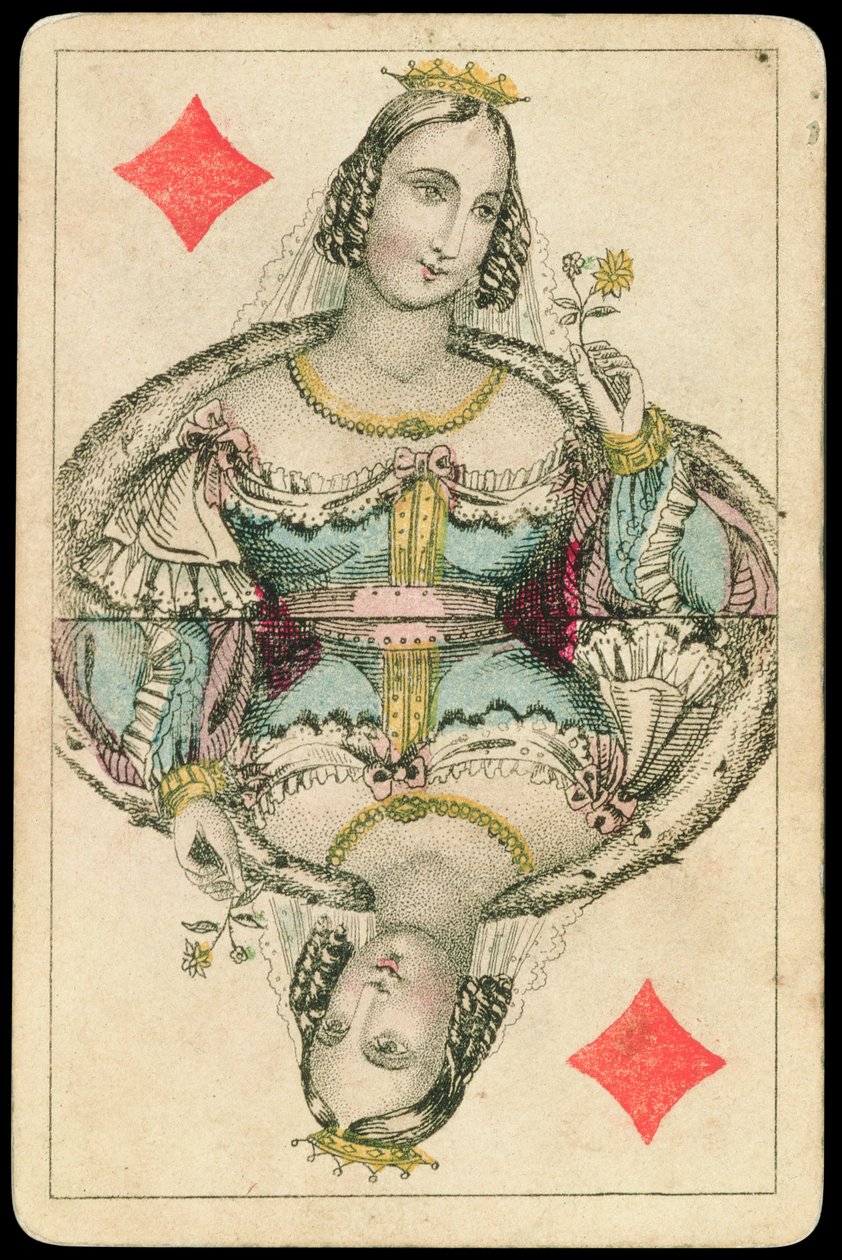 Spillekort: Queen of Diamonds af American School