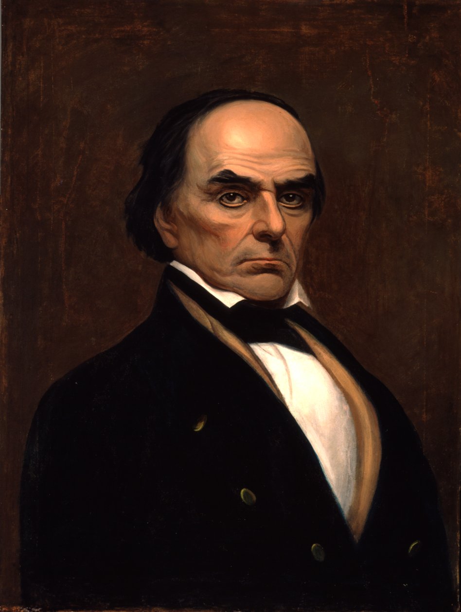 Portræt af Daniel Webster, ca. 1840-45 af American School