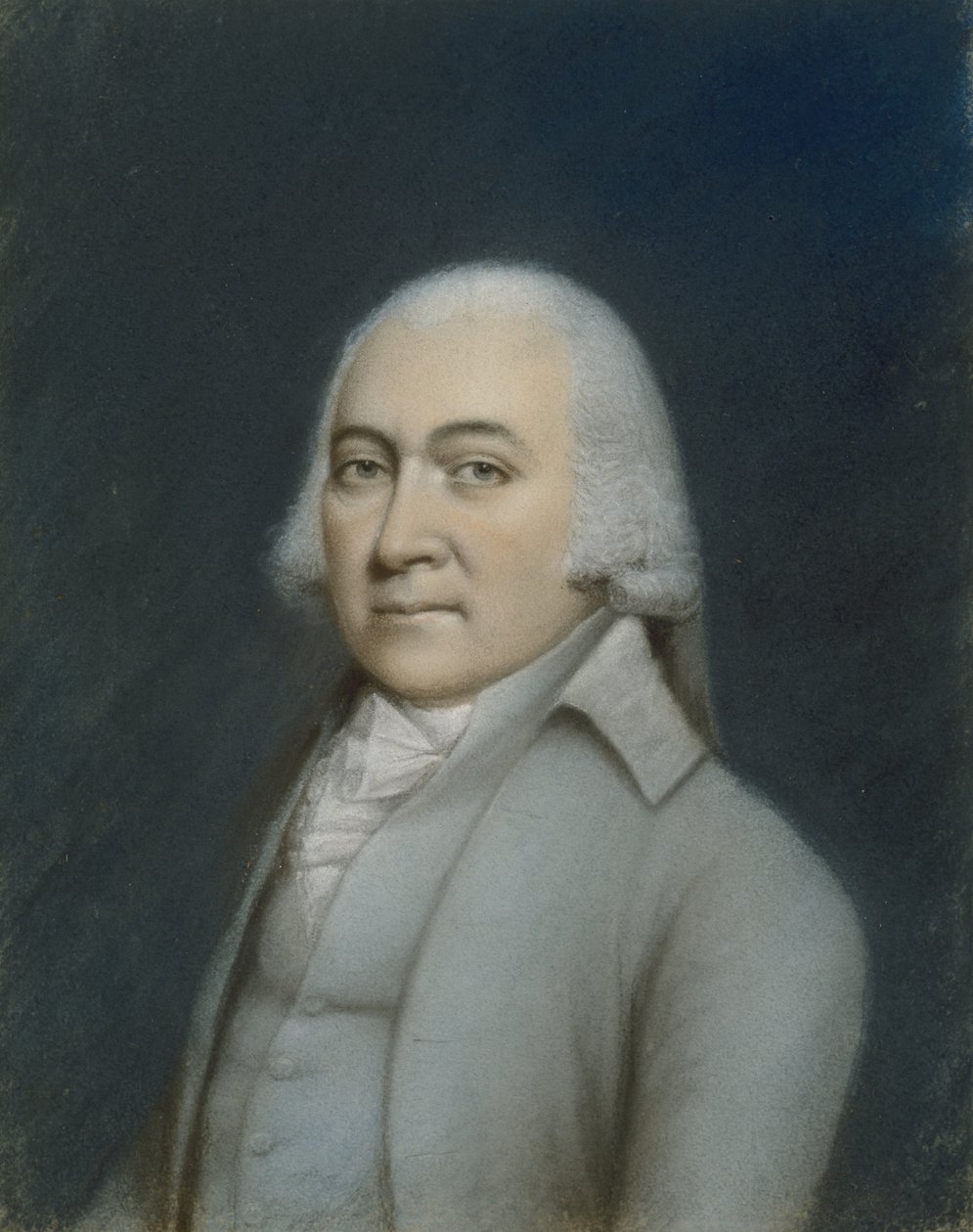 Portræt af John Adams, ca. 1800-1832 (pastel på gråt papir) af American School