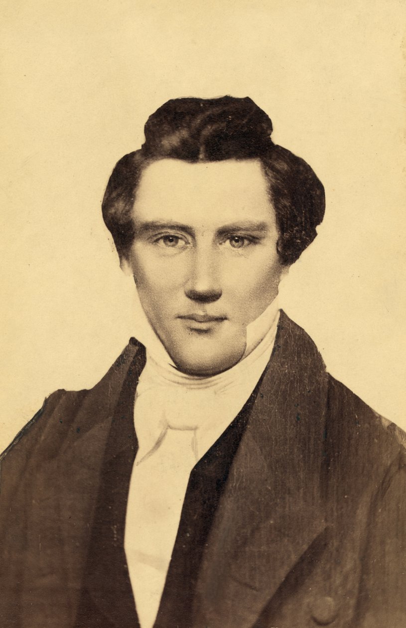 Portræt af Joseph Smith (1805-44), grundlæggeren af mormonismen. af American School