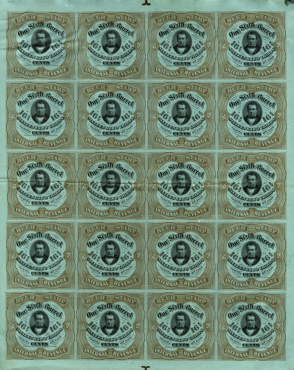 Skattemærker, 1878 af American School