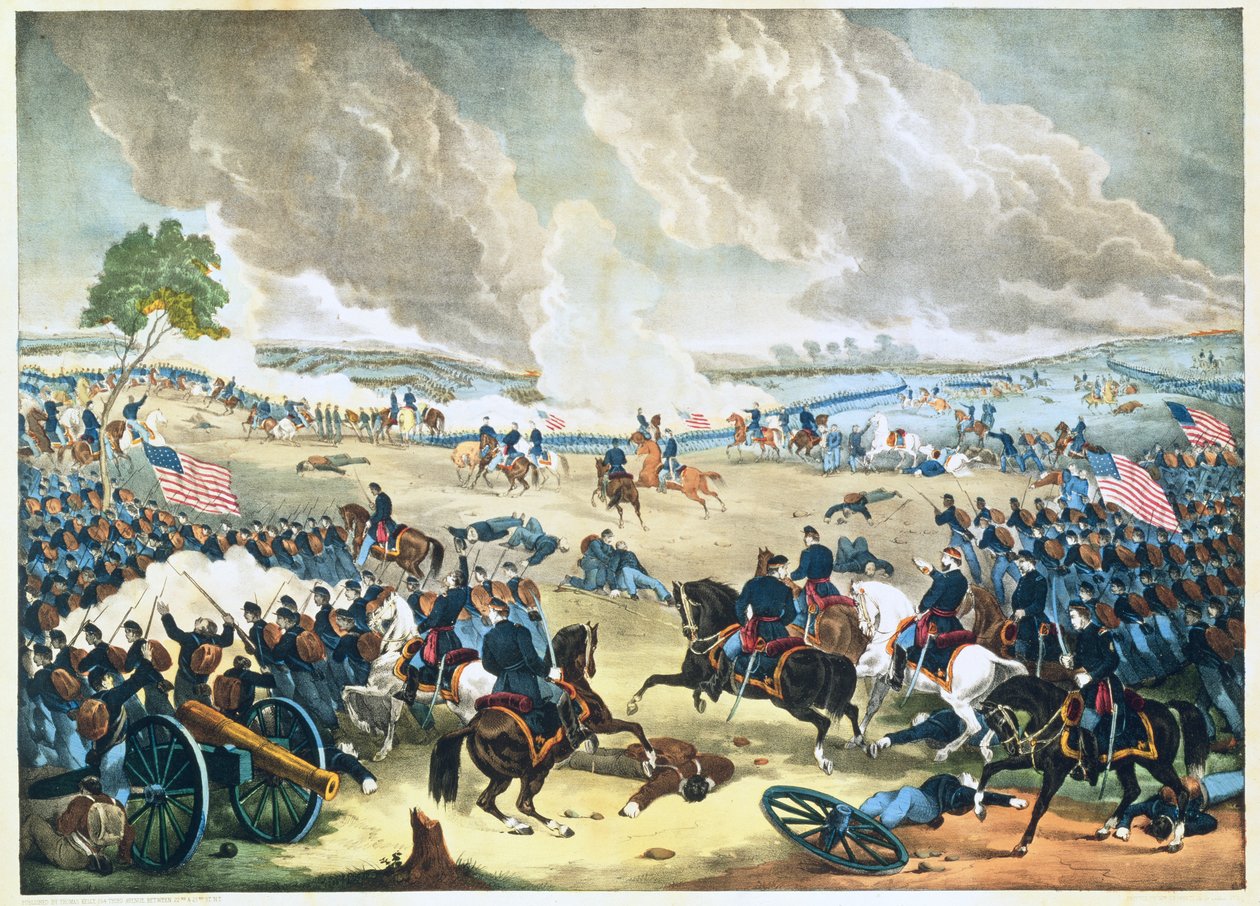 Slaget ved Gettysburg, ca. 1863 af American School