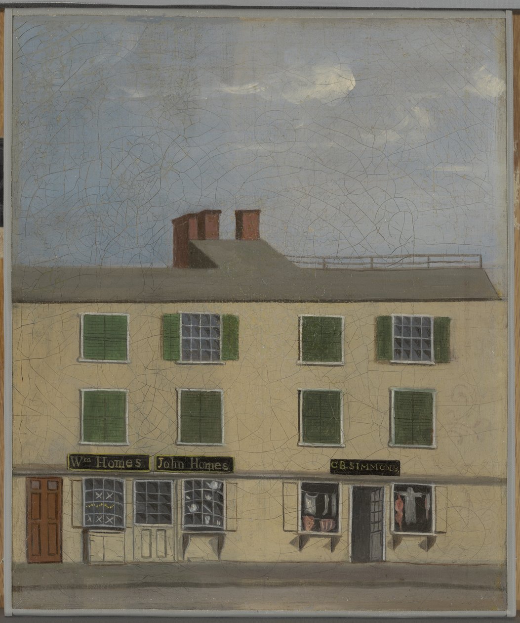 The Silversmith Shop of William Homes, Jr., ca. 1816-25 af American School