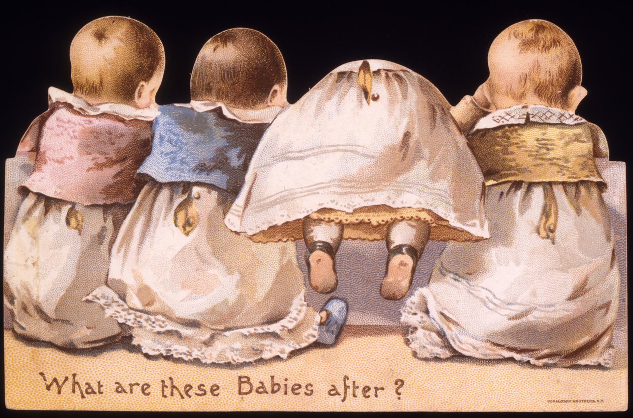 Wells Richardson & Co. Lactated Food: Hvad er disse babyer ude efter? (litho [varekort]) af American School