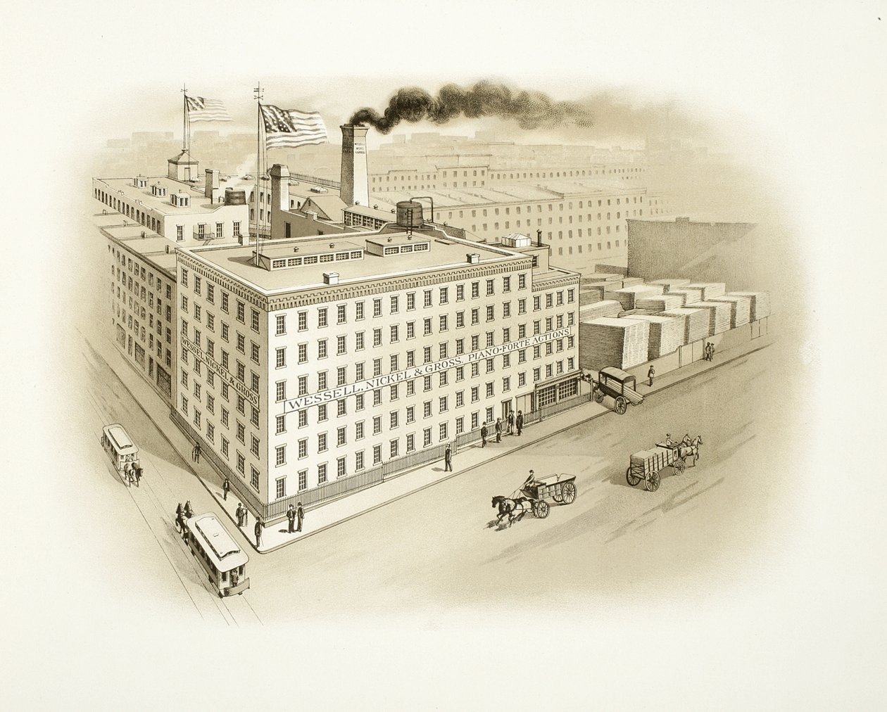 Wessell, Nickel & Gross Building, 1893 (trykt katalogillustration) af American School