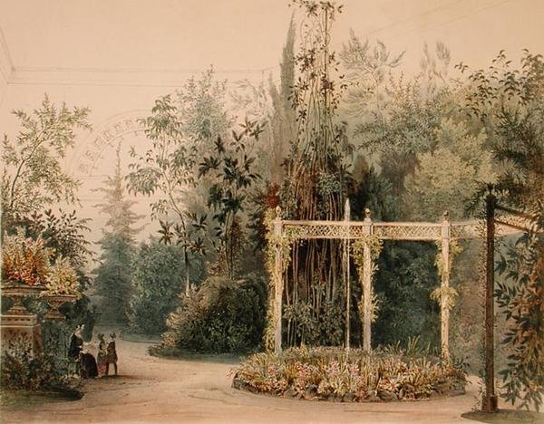 Bower i vinterhaven på Hofburg Palace, Wien, 1852 (se 170854) af Austrian School
