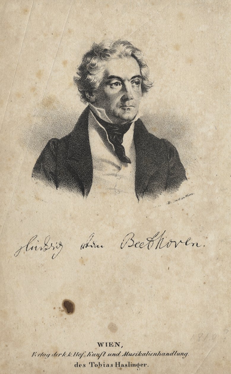 Ludwig von Beethoven, 1810 af Austrian School