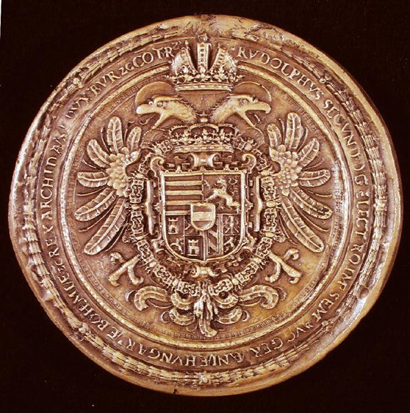 Segl fra kejser Rudolf II (1552-1612) 1603 af Austrian School