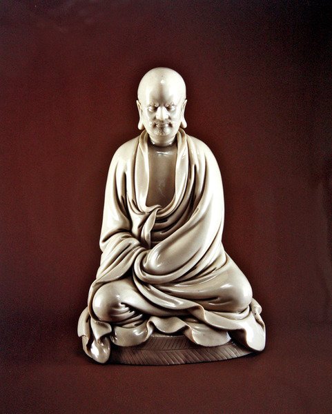Bodhidharma (Damo), Ming-dynastiet (1368-1644) (porcelæn) af Chinese School