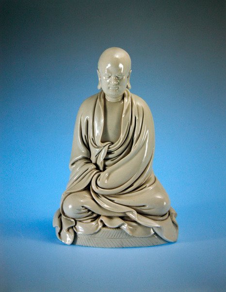 Bodhidharma (Damo), Ming-dynastiet (1368-1644) (porcelæn) af Chinese School
