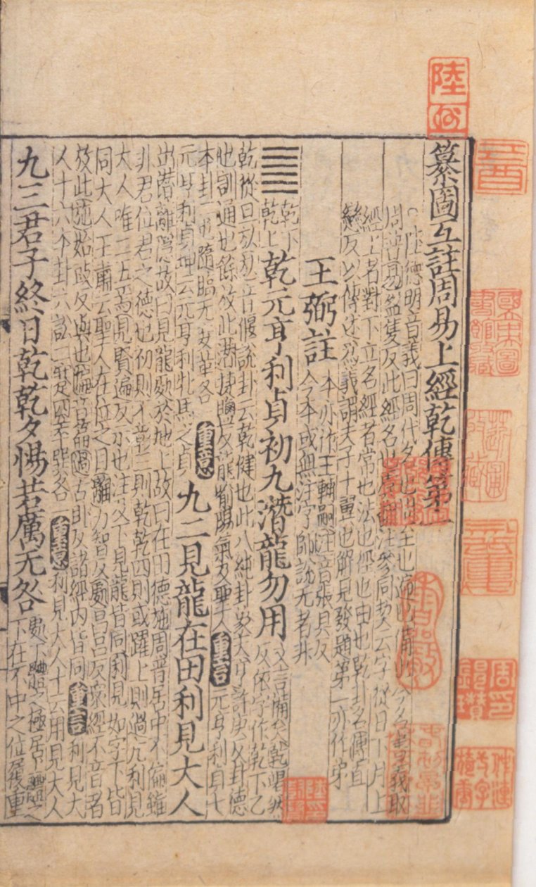 Titelblad fra I Ching, ca. 1100 af Chinese School