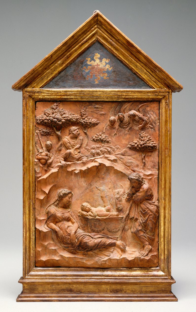 The Nativity, ca. 1425 (terracotta) af Donatello