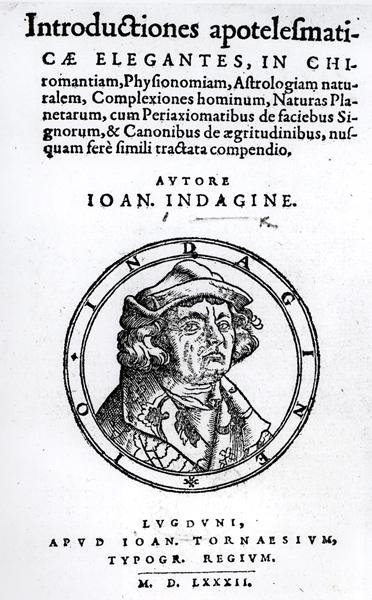En introduktion til det okkulte, af Johann Indagine, 1582 af English School