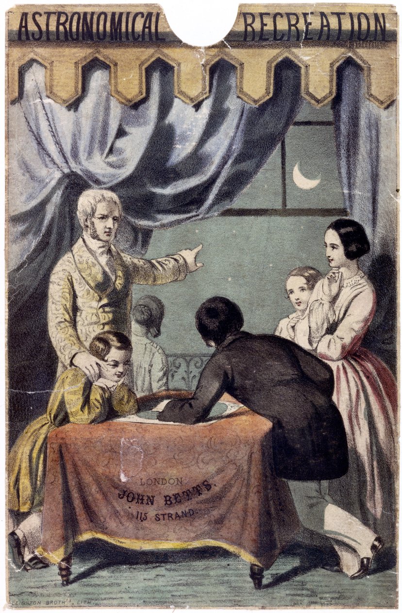 Astronomiske observationer, trykt af Leighton Brothers, ca. 1850 af English School